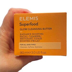 Elemis Superfood Glow Cleansing Butter 3.0 Oz Facial Cleanser Removes Makeup